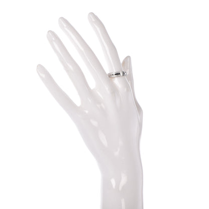 Tiffany 18K White Gold Diamond T Two Narrow Ring 54 7 2 of 4