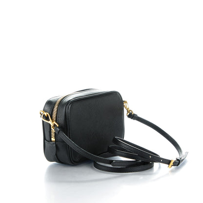 Prada Saffiano Mini Camera Crossbody Bag Nero Black 3 of 8