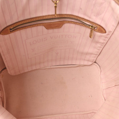 Louis Vuitton Damier Azur Neo Neverfull MM Rose Ballerine 6 of 7