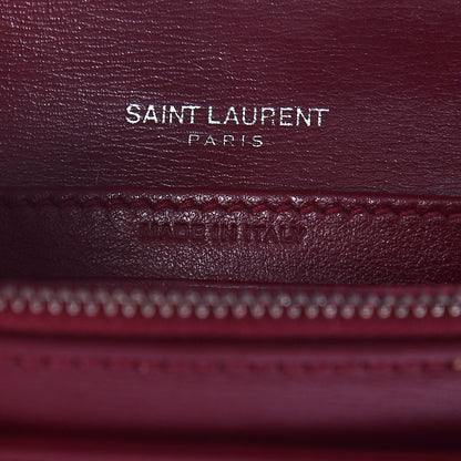 Saint Laurent Calfskin Monogram Sunset Chain Wallet Palissandre 7 of 11