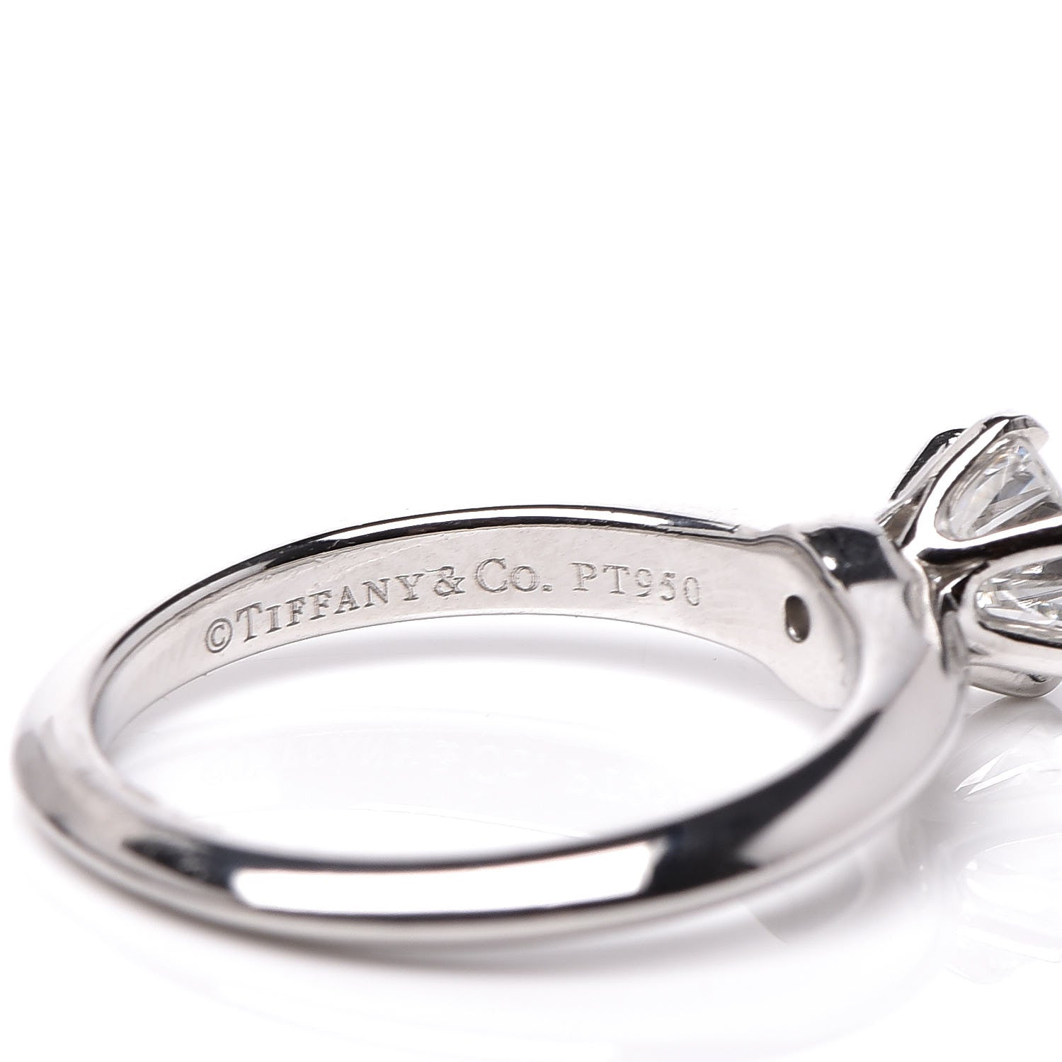 Tiffany Platinum Diamond .70ct Solitaire Engagement Ring 51 5.75 5 of 7