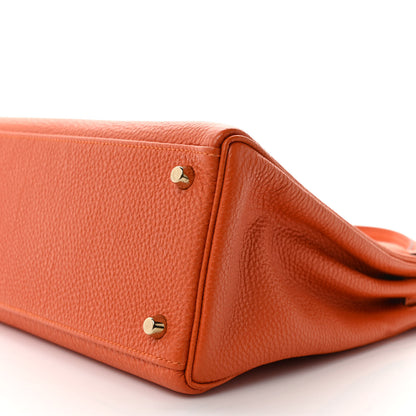 Hermes Togo Kelly Retourne 32 Orange 8 of 9