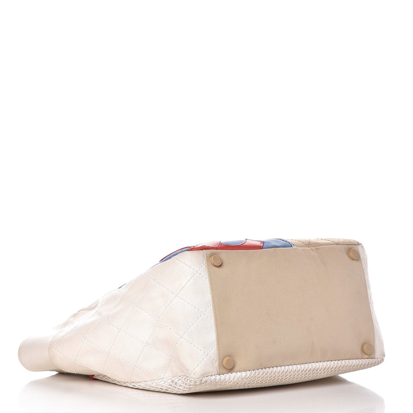 Canvas Quilted N°5 Shopping Tote Beige