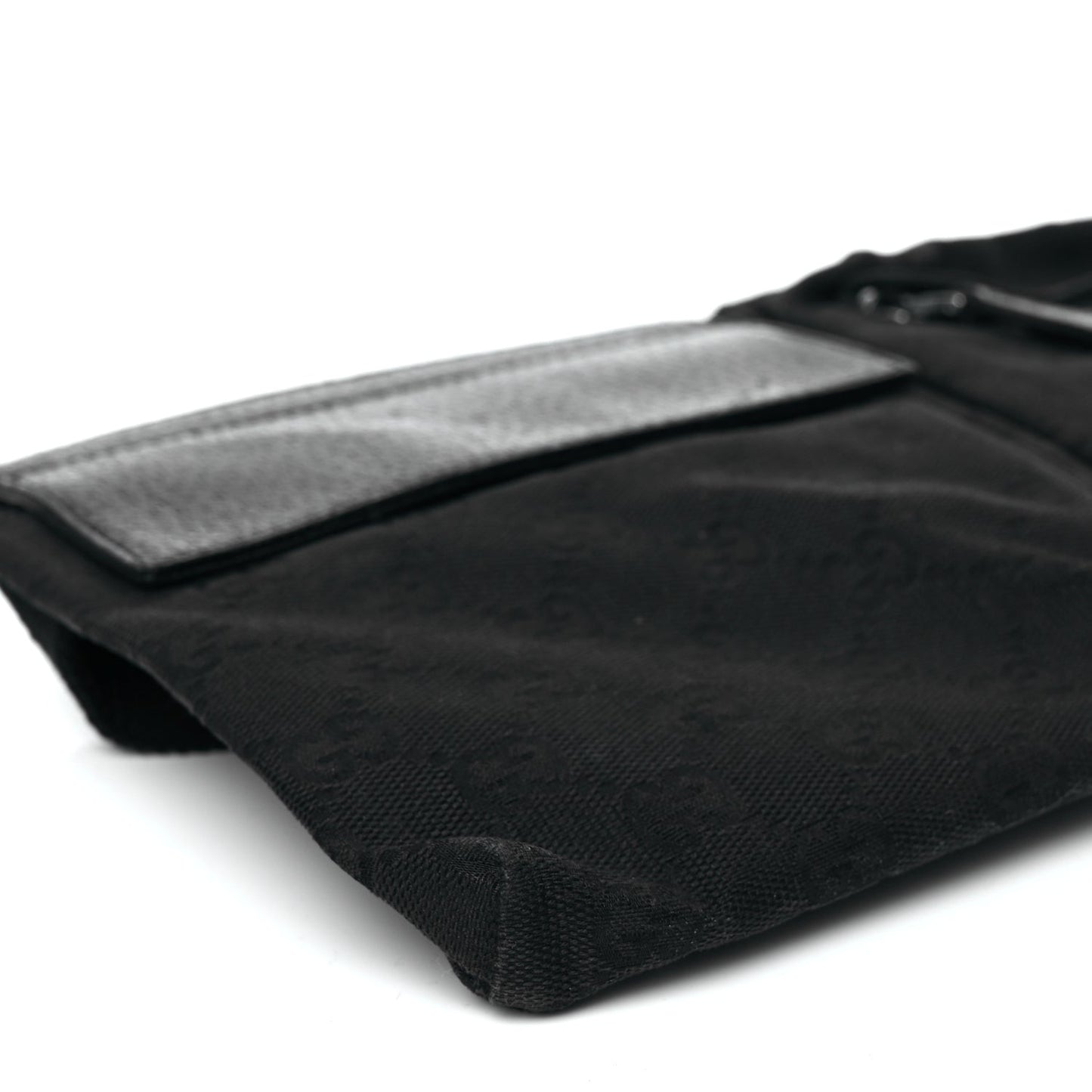 GG Monogram Double Pocket Belt Bag Black