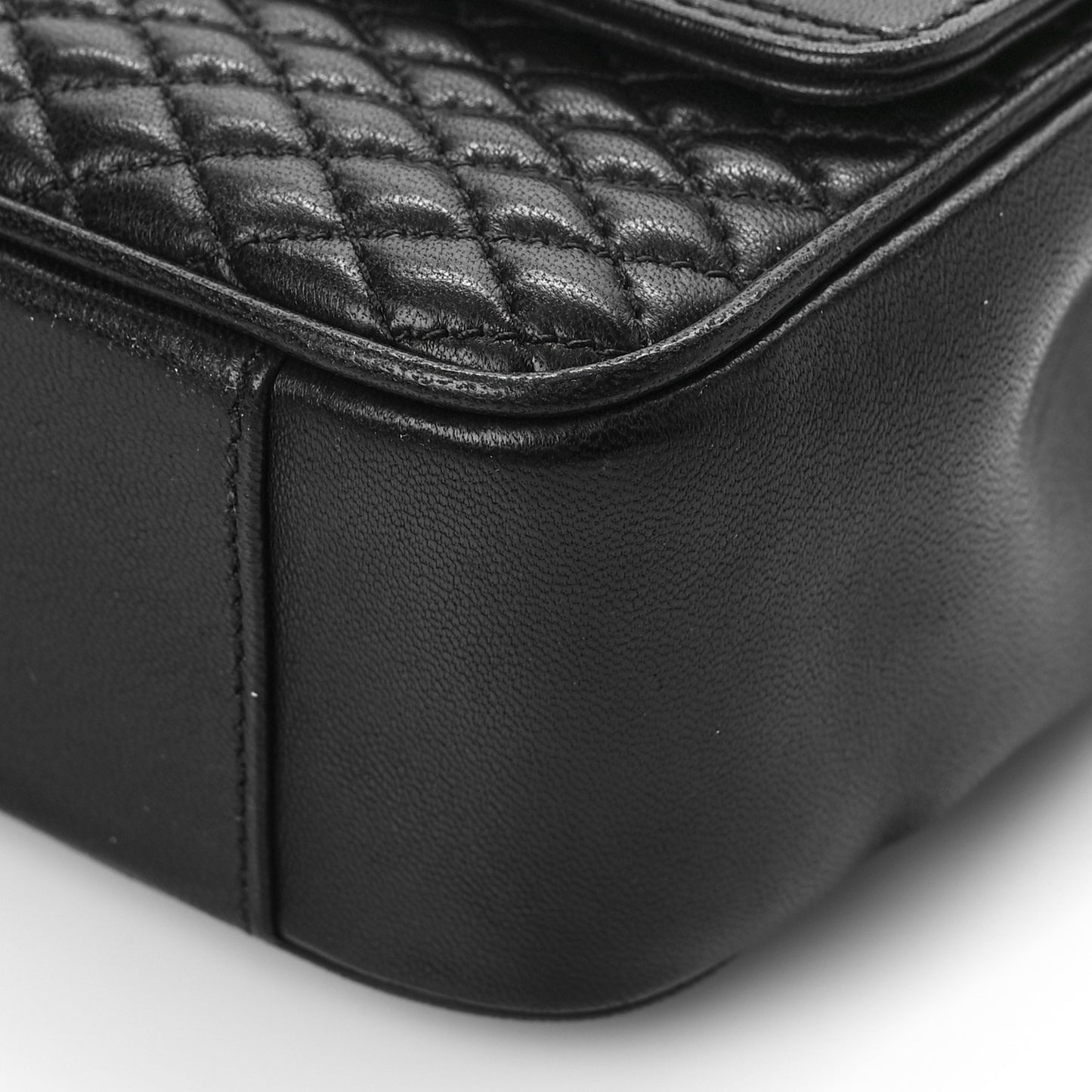 Lambskin Quilted Victoire Shoulder Bag Black