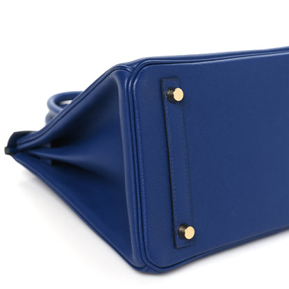 Hermes Taurillon Novillo Birkin 30 Bleu Saphir 9 of 12