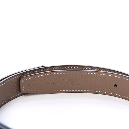 Hermes Swift Epsom 24mm Belt Strap 80 Black Etoupe 3 of 3