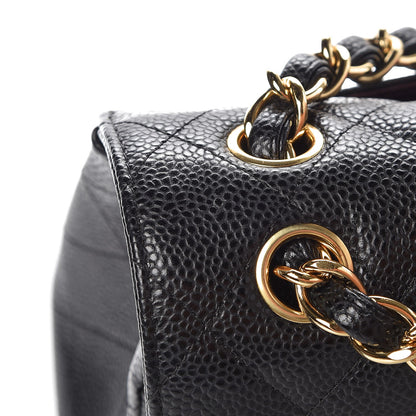 Chanel Caviar Quilted Jumbo Double Flap Black 8 of 9