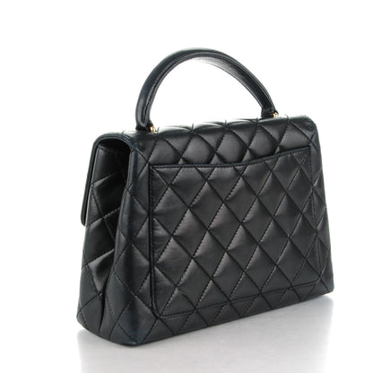 Chanel Lambskin Quilted Medium Kelly Flap Bag Black 3 of 8