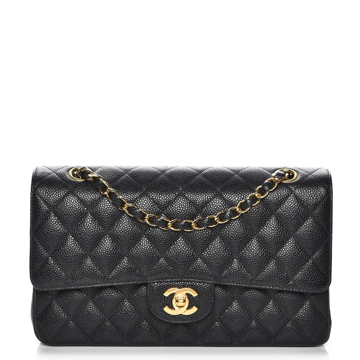 Chanel Caviar Quilted Medium Double Flap Black 1 of 28