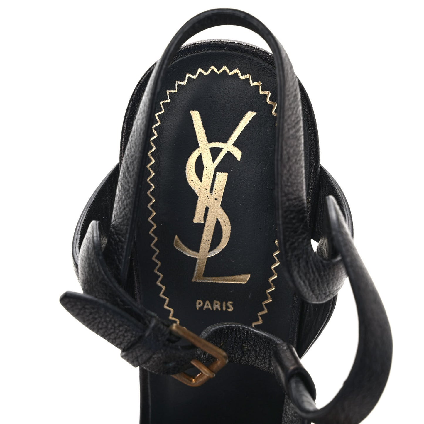 Goatskin Tribute 105 Platform Sandals 35.5 Black