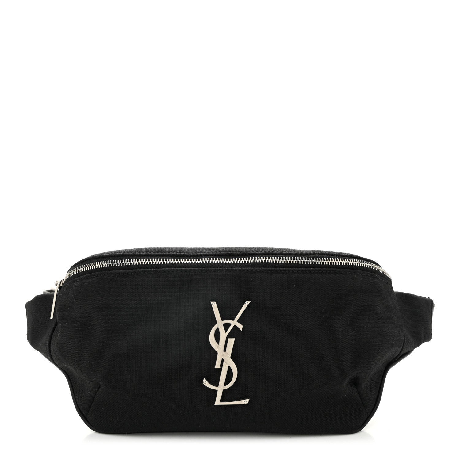 Saint Laurent Canvas Monogram Belt Bag Black 1 of 7