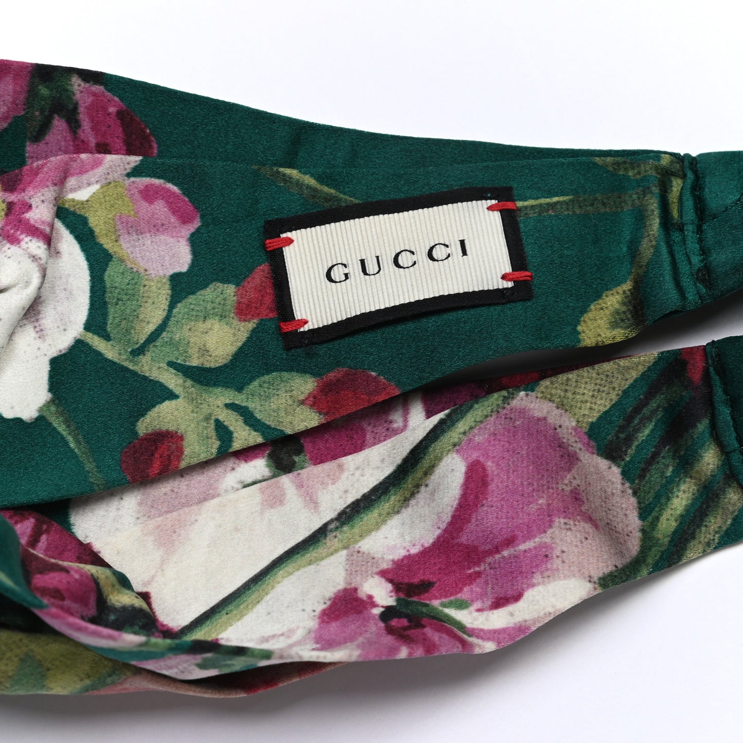 Silk Blooms Print Duchesse Headband Grass