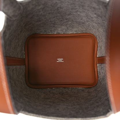 Hermes Feutre Swift Picotin Lock 18 PM Gris Clair Gold 5 of 10