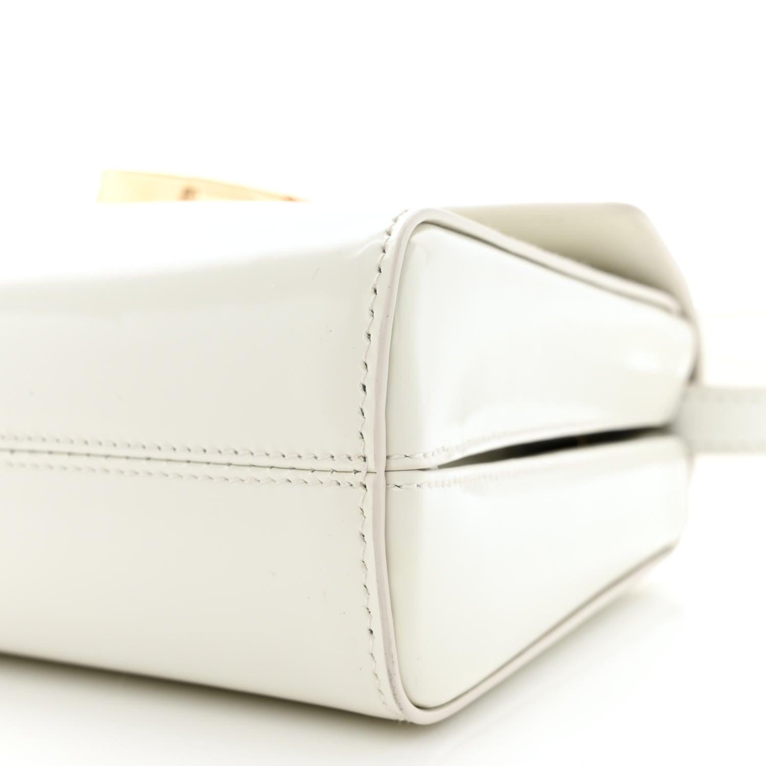 Prada Spazzolato Flap Shoulder Bag White 10 of 10