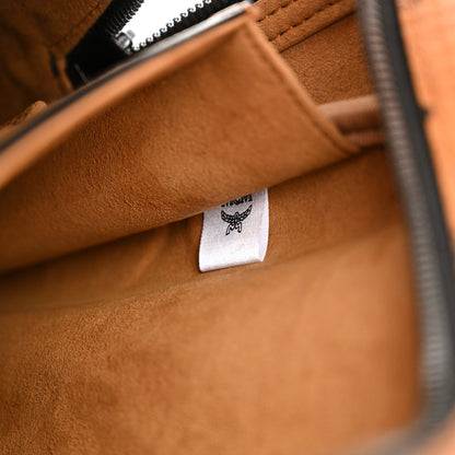 MCM Visetos Small Stark Backpack Cognac Black 7 of 10