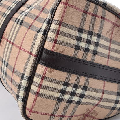 Burberry Haymarket Check Duffle Bag Dark Brown 19 of 20