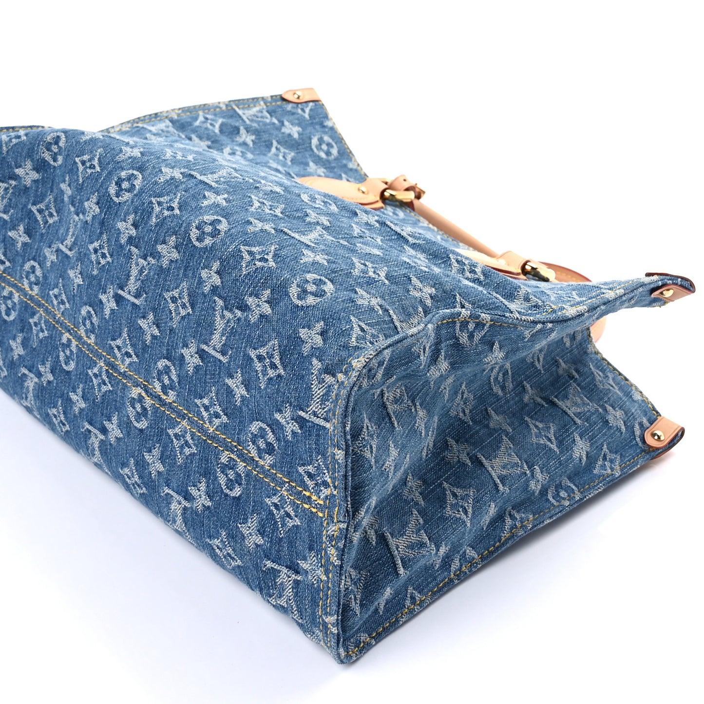 Monogram Denim Onthego MM Blue