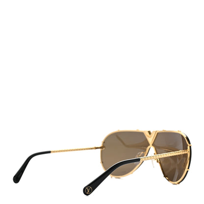 Louis Vuitton LV Drive Sunglasses Z0896E Gold 4 of 8