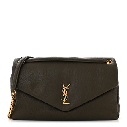 Saint Laurent Grained Lambskin Large Calypso Light Musk 1 of 11