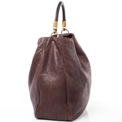 Saint Laurent Leather Large Roady Brown 3 of 8