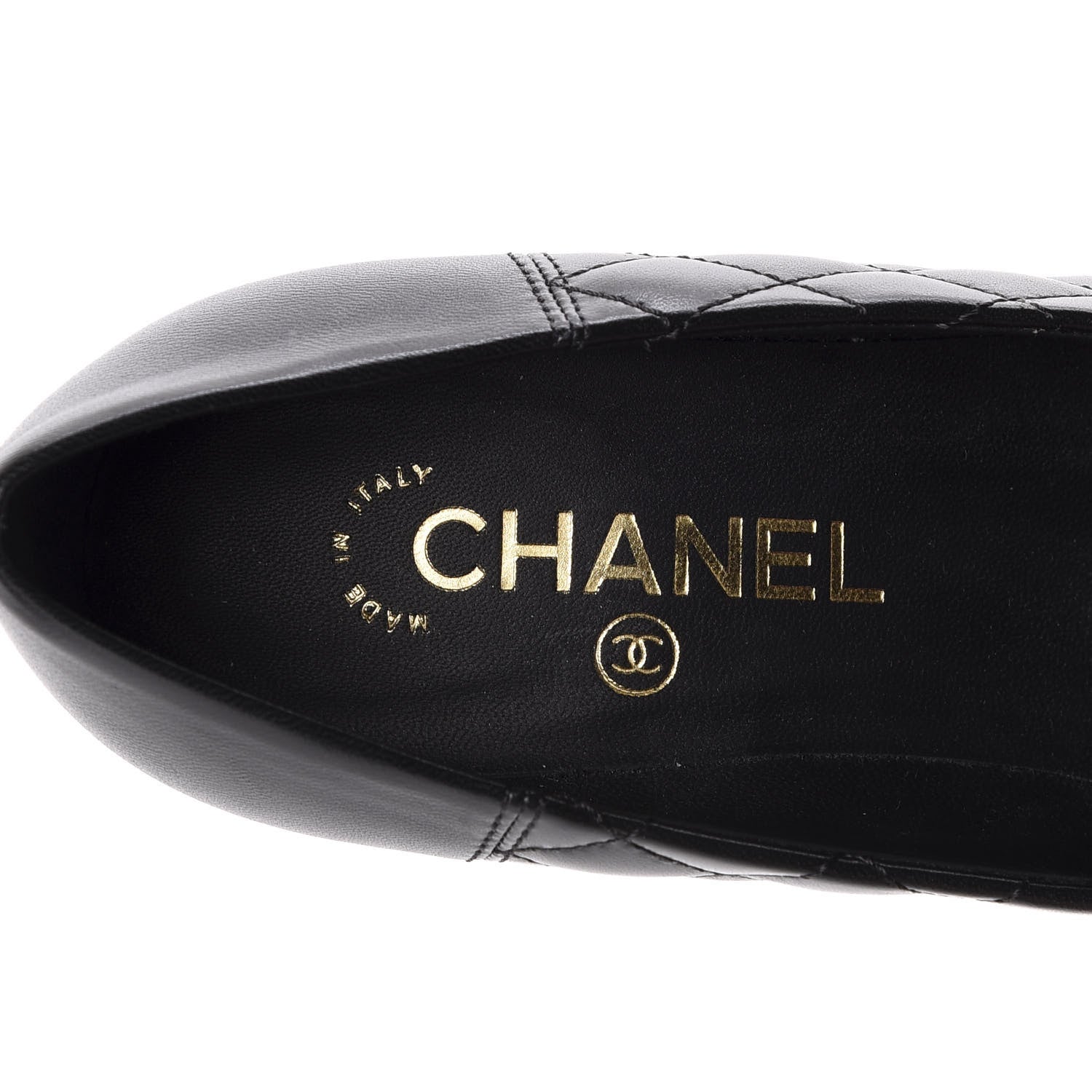 Chanel Lambskin Quilted Camellia Pumps 36.5 Black 9 of 10