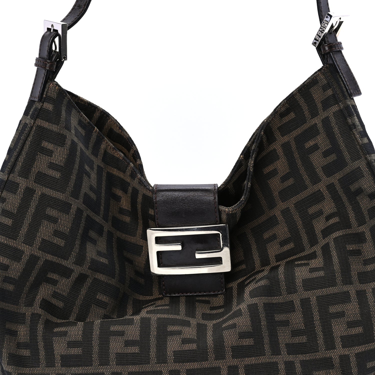 Fendi Zucca Shoulder Bag Tobacco 7 of 9