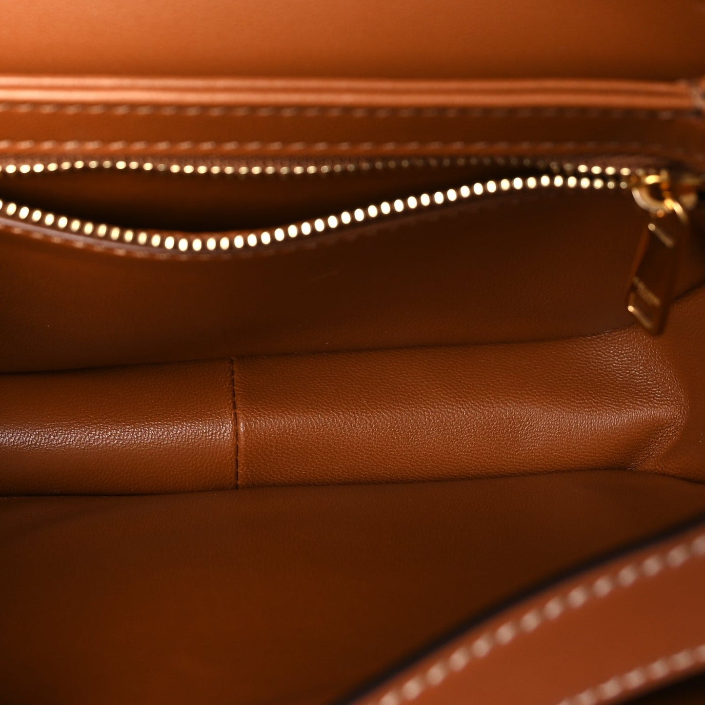 Calfskin Triomphe Canvas Teen Triomphe Bag Tan