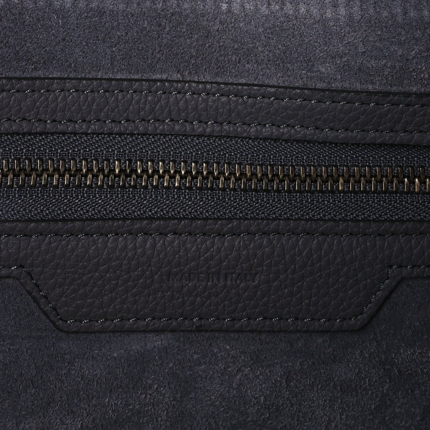 Drummed Calfskin Mini Luggage  Kohl
