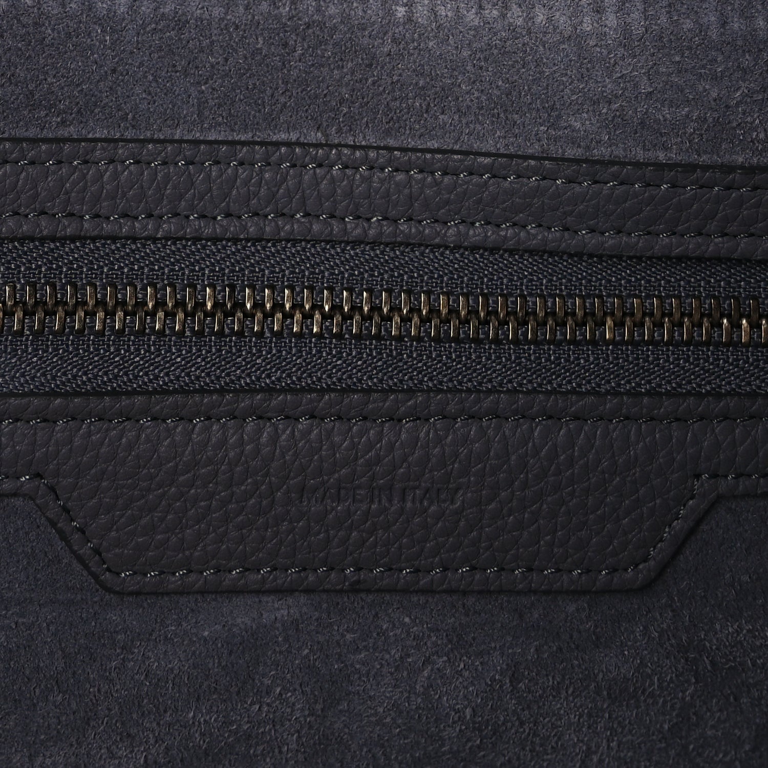 Celine Drummed Calfskin Mini Luggage  Kohl 6 of 9