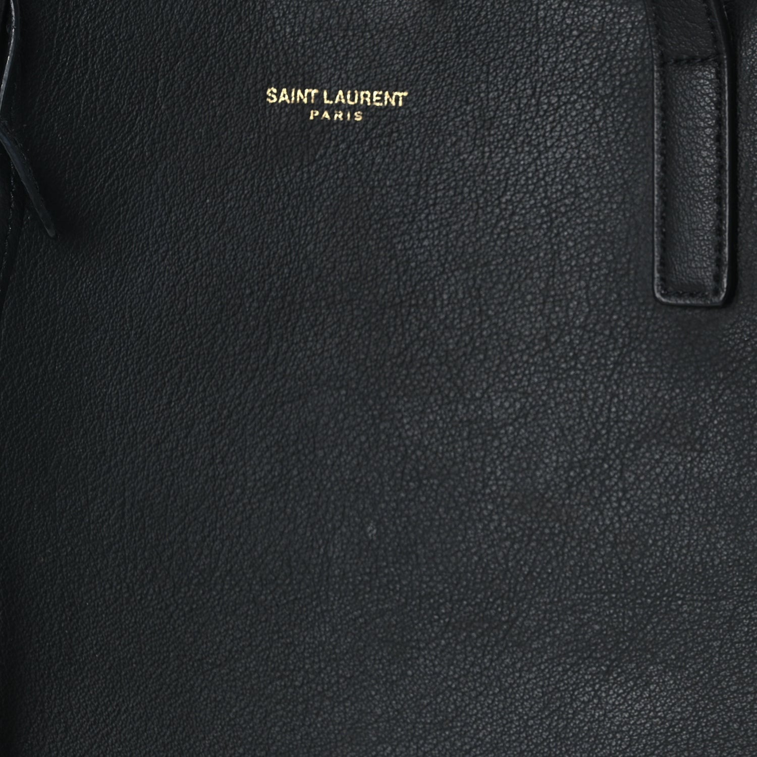 Saint Laurent Calfskin Large Leopard Print Shopping Tote Black 7 of 9