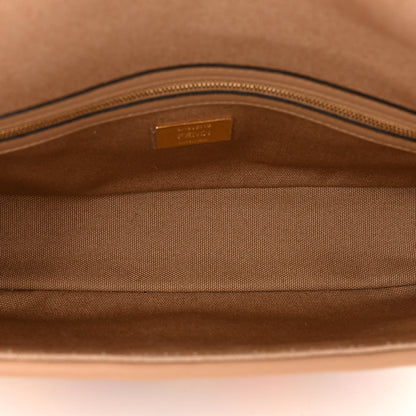 Fendi Canvas Vitello King FF Multicolor Embroidered Baguette Multicolor Cuoio 5 of 9