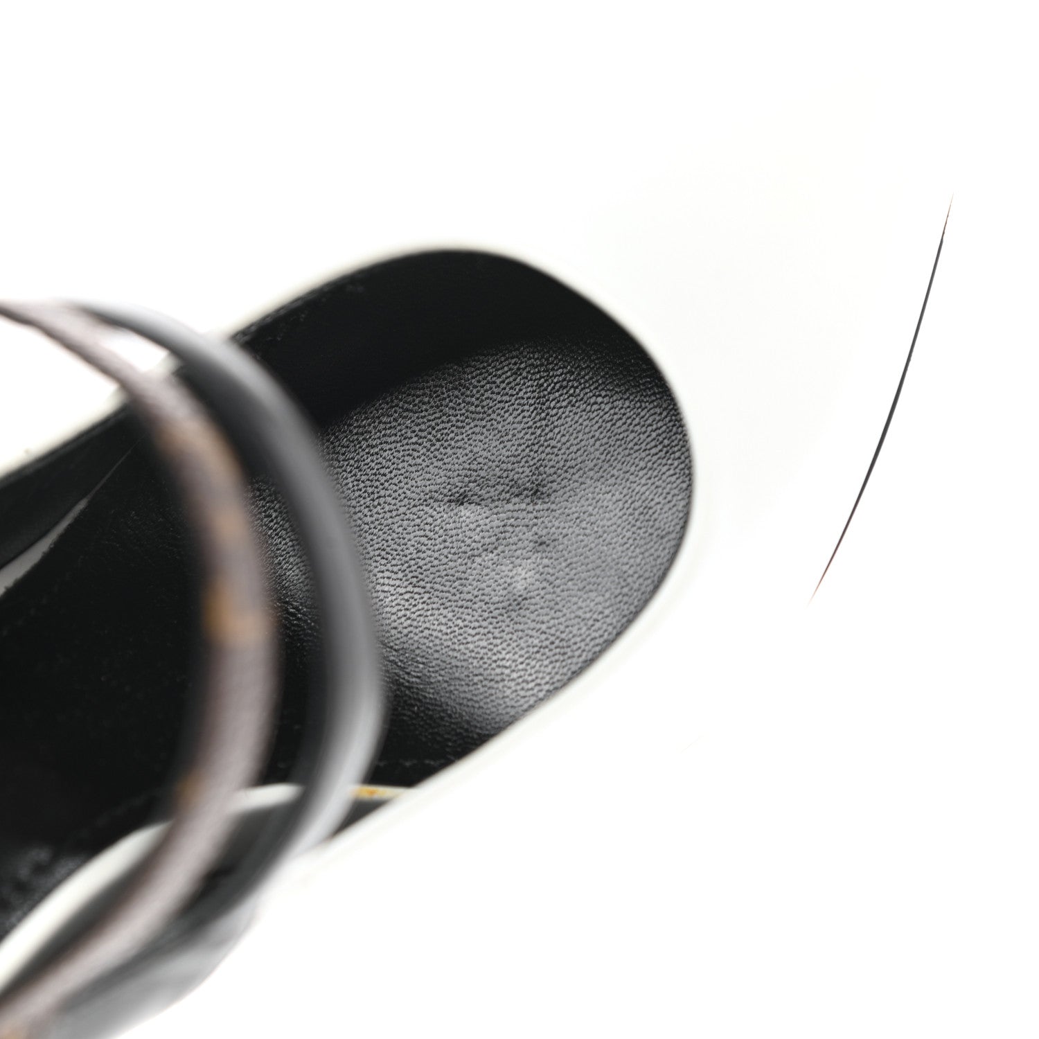 Louis Vuitton Calfskin Monogram Matchmake Strap Pumps 37 Black White 10 of 10