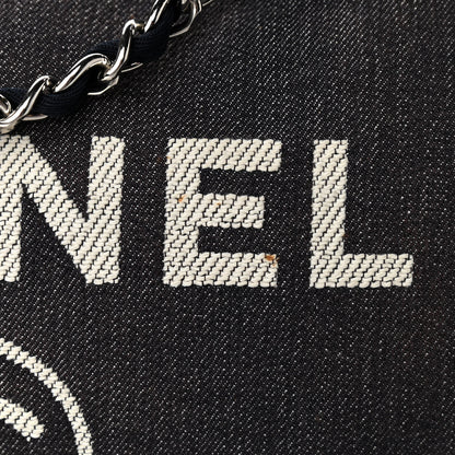 Chanel Denim Medium Deauville Tote Dark Blue 11 of 11