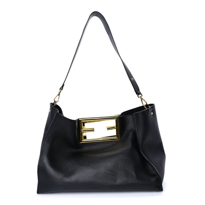 Fendi Vitello King Medium  Way Tote Black 1 of 8