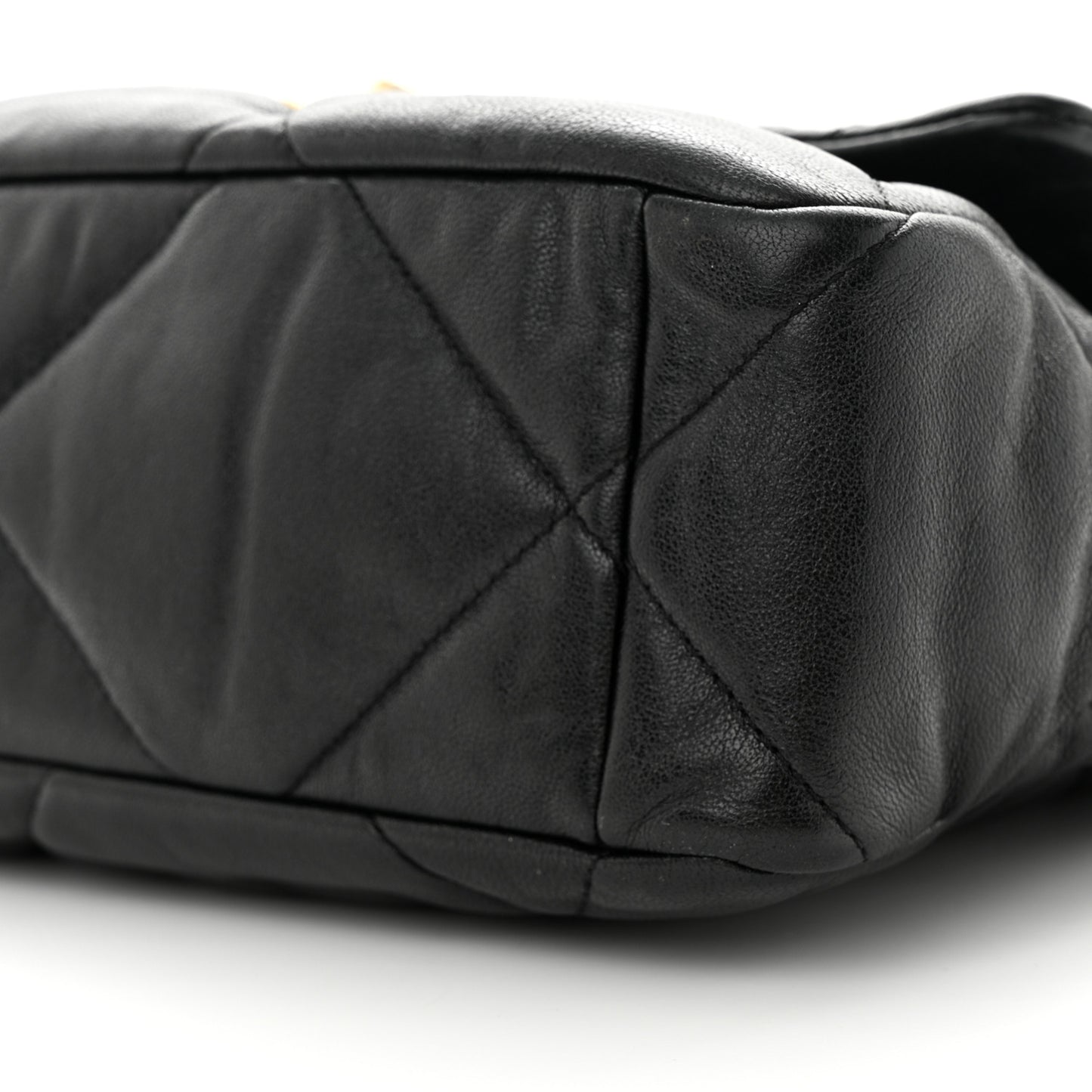 Lambskin Quilted Large Chanel 19 Flap Black