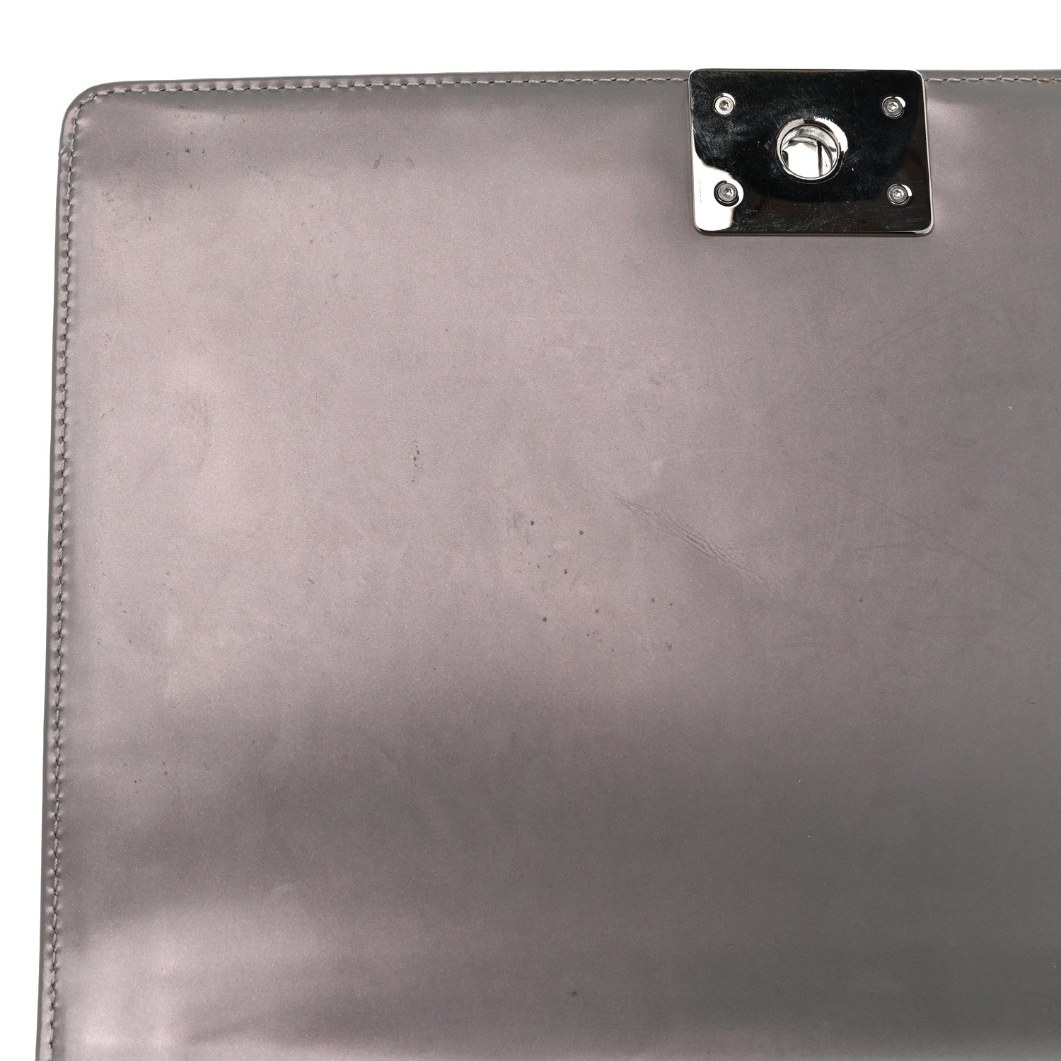 Chanel Glazed Calfskin Large Boy Flap Grey 8 of 18