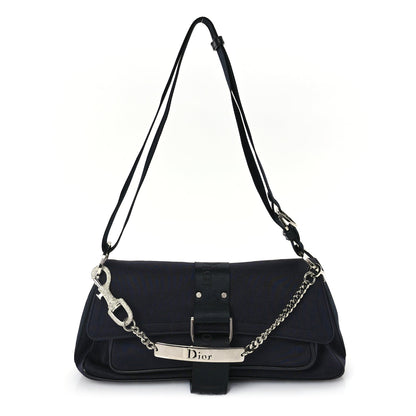Christian Dior Silk Jersey Crystal Hardcore Bag Navy 1 of 8