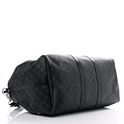 Louis Vuitton X FUJIWARA Monogram Eclipse Flash Fragment Keepall Bandouliere 55 4 of 32