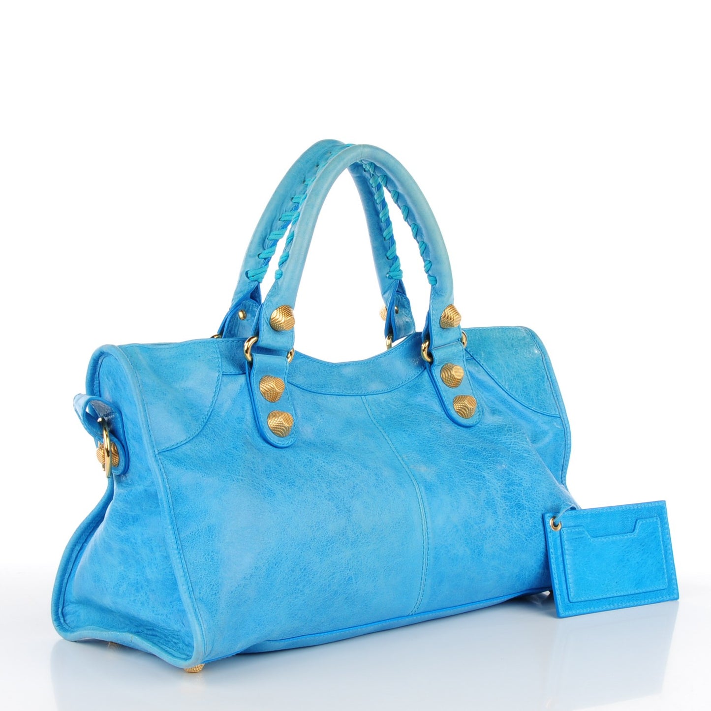 Agneau Giant 21 Gold Hardware Part Time Sky Blue