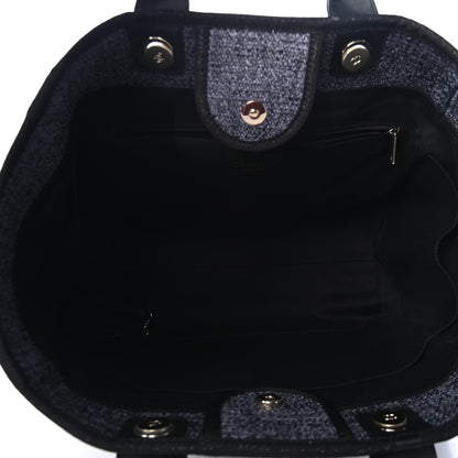 Chanel Lurex Boucle Medium Deauville Tote Black 4 of 4