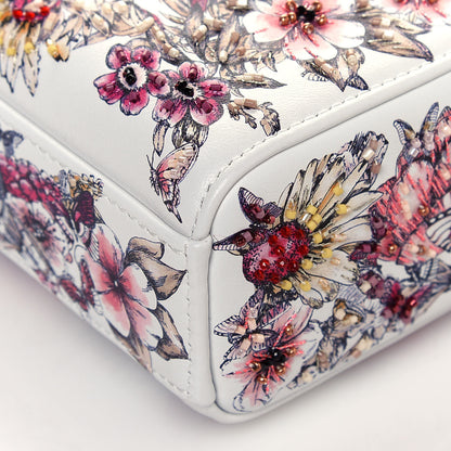 Christian Dior Calfskin Embroidered Butterfly Printed Lady D-Joy Multicolor 10 of 13