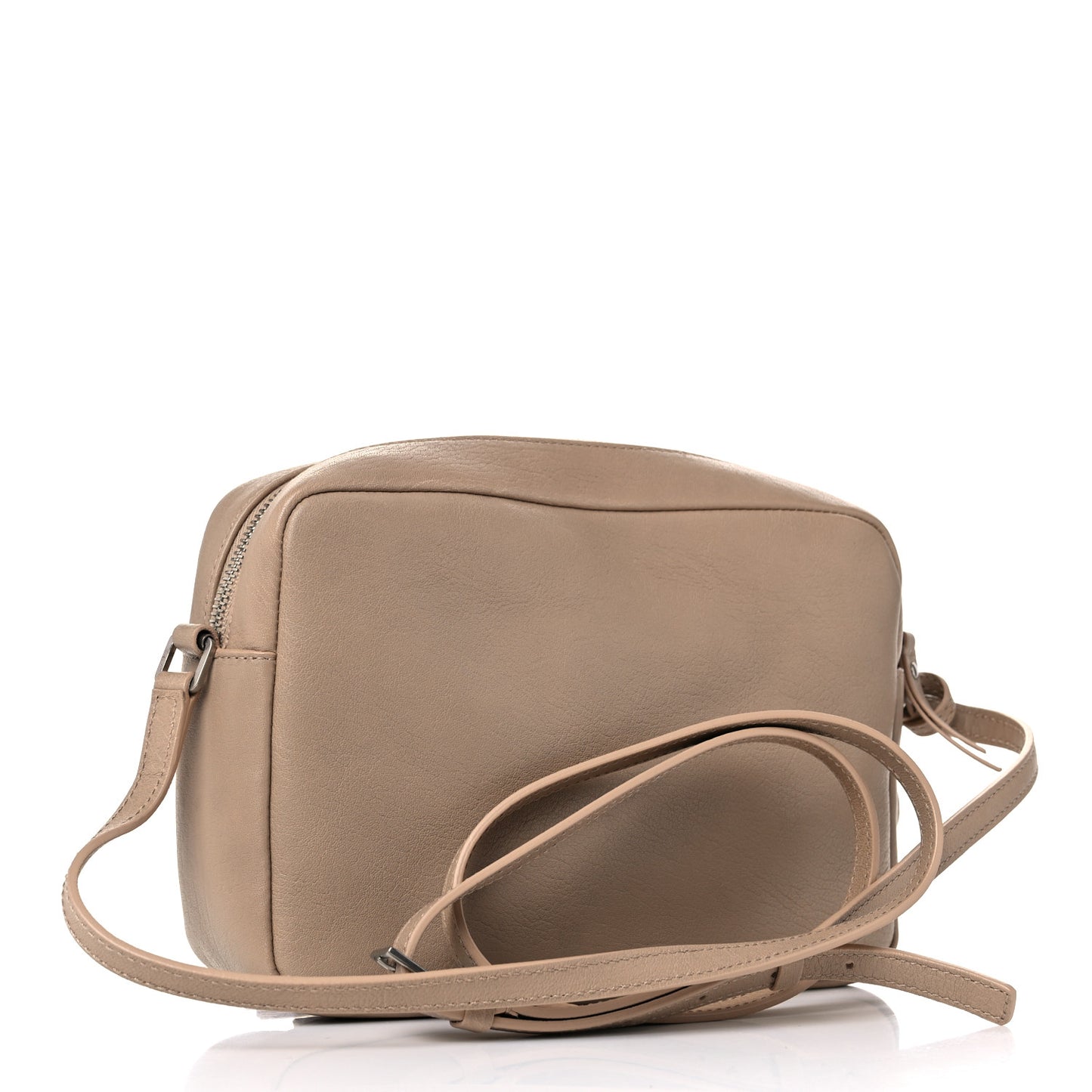 Lambskin Monogram Small Lou Camera Bag Dark Beige