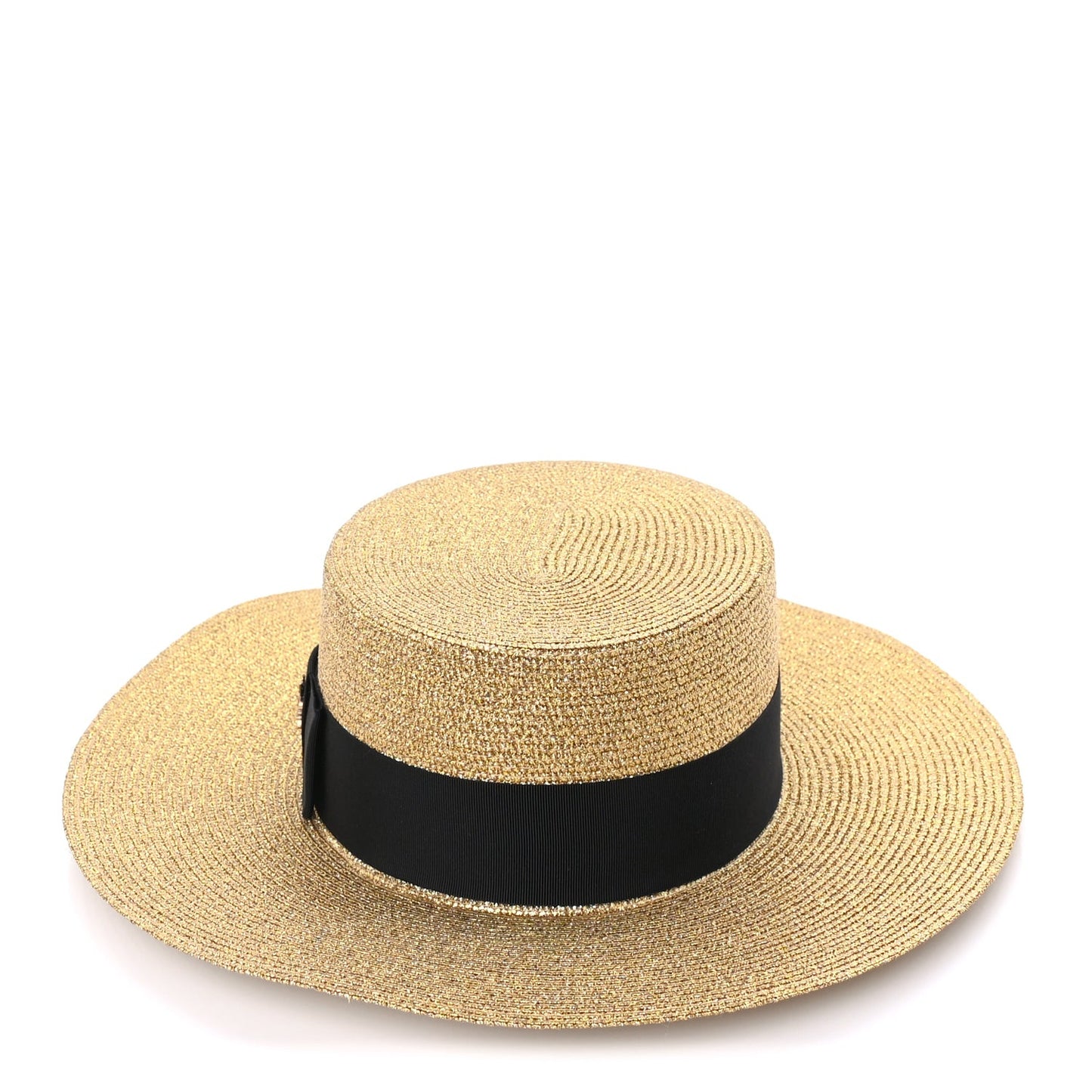 Lame Papier Hat M  Black Gold