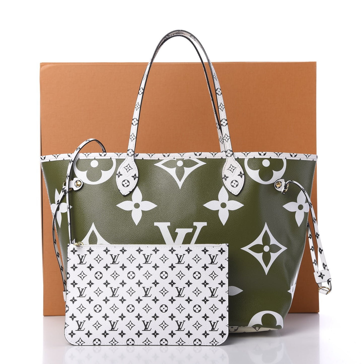 Monogram Giant Neverfull MM Kaki