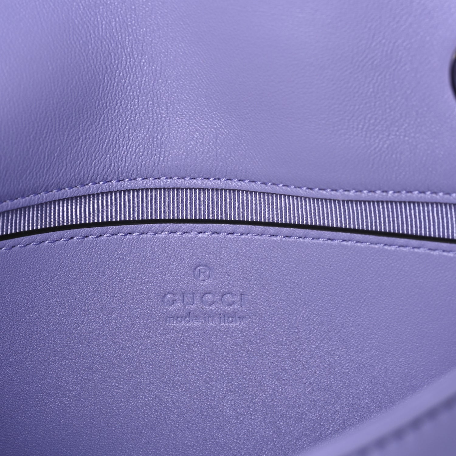 Gucci Calfskin Matelasse Small GG Marmont Shoulder Bag  Purple 4 of 7