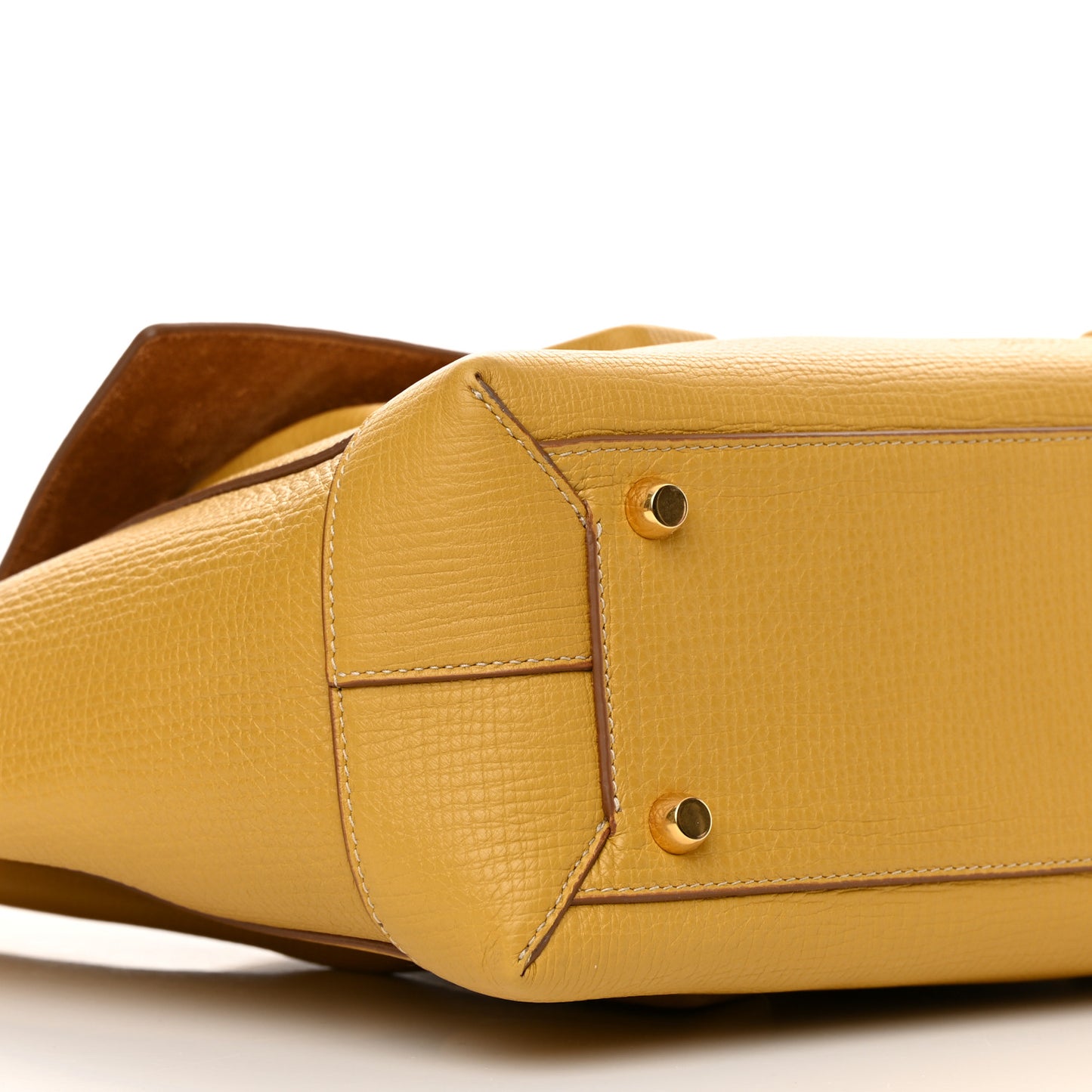 Grainy Calfskin Small Arco Curry