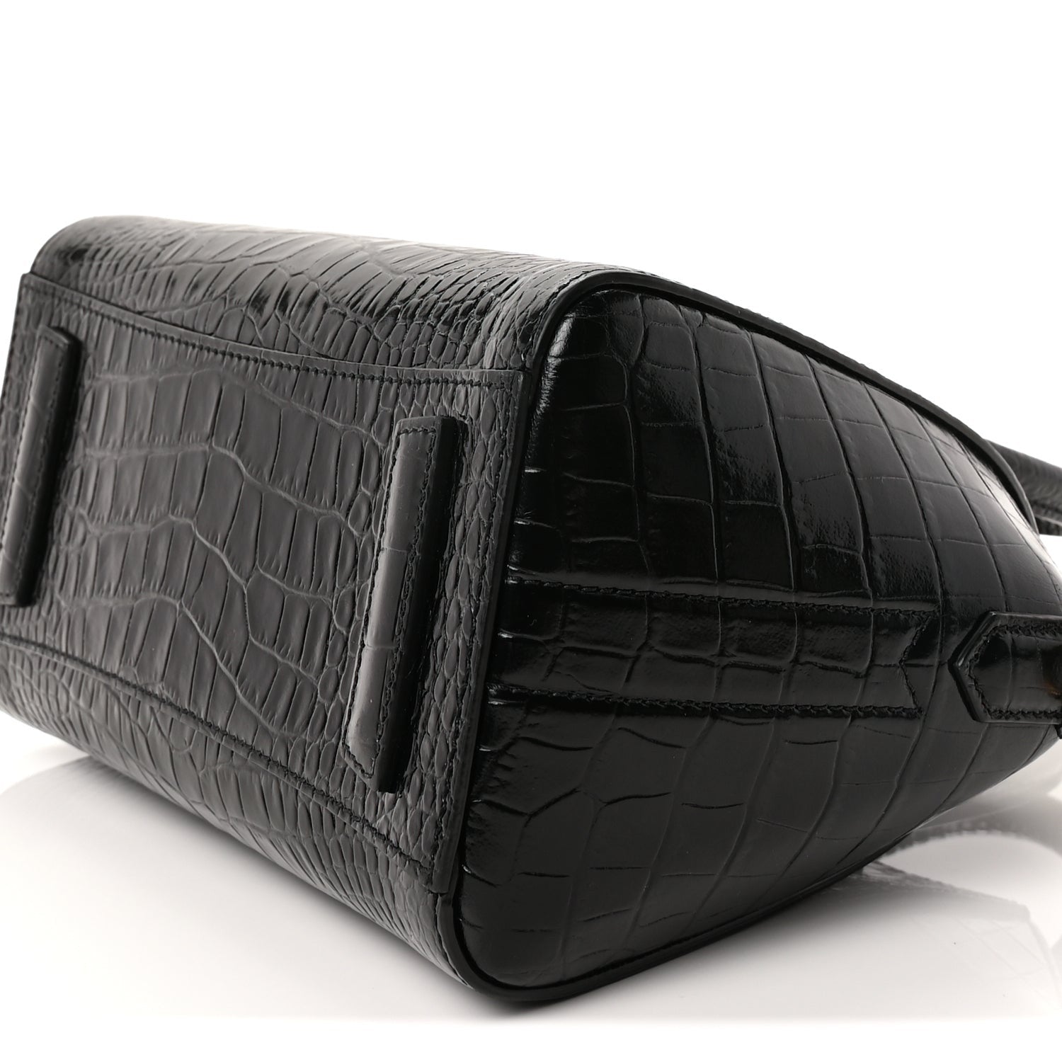 Givenchy Calfskin Crocodile Embossed Mini Antigona Black 7 of 8