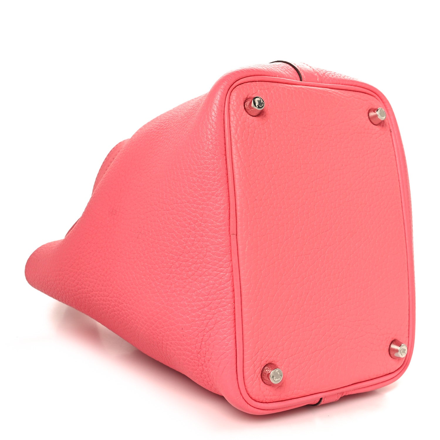 Hermes Taurillon Clemence Swift  Eclat Picotin Lock 18 PM  Rose Azalee Terre Battue 4 of 13