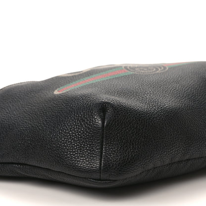 Gucci Grained Calfskin Logo Belt Bag Black 8 of 9
